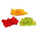 Fresh Assorted Sicilian Candied Fruit - Cherry, Orange and Citron Italian Import. - Frank and Sal Bakery.. Half Pound Each