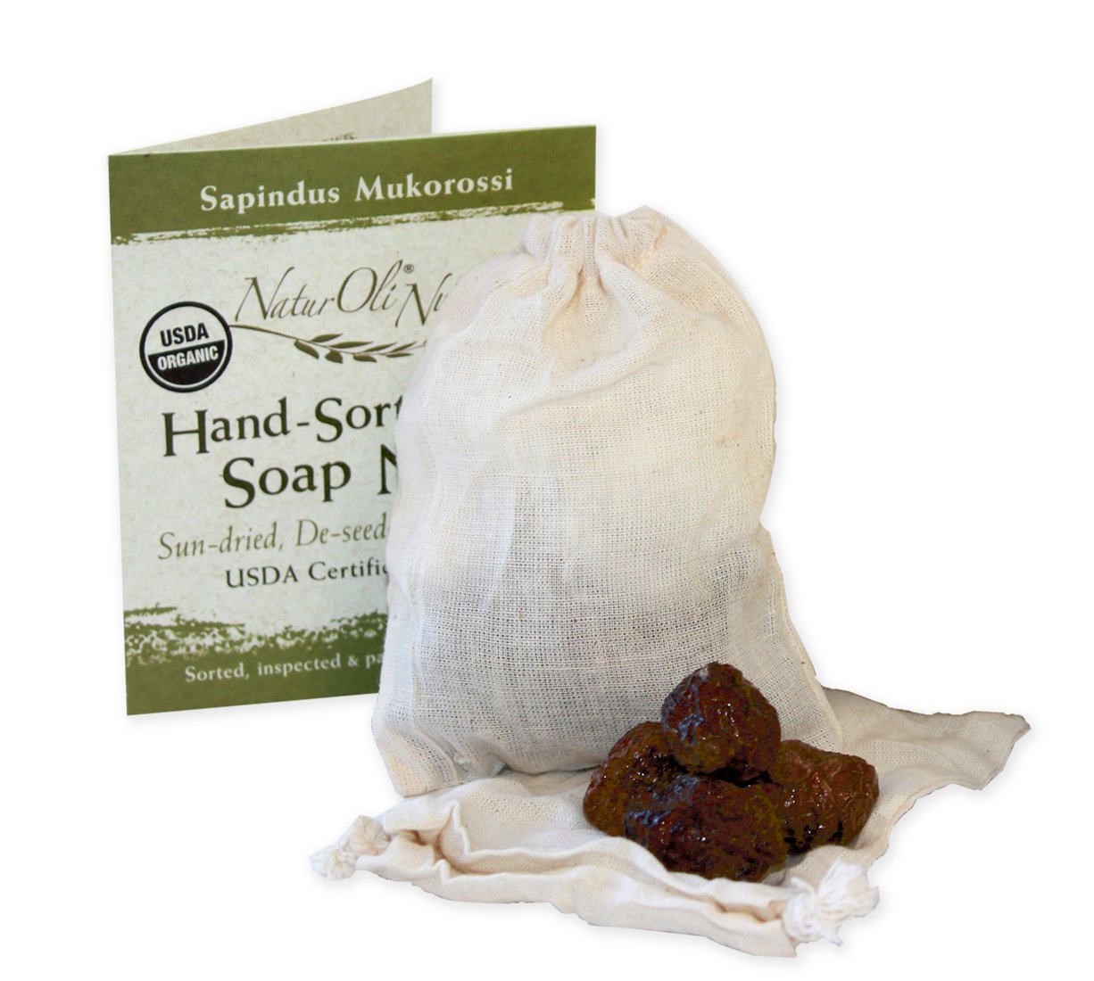 NaturOli Soap Nuts/Soap Berries. 23+ LOADS! Natural Laundry Detergent and Cleaner - Select seedless.