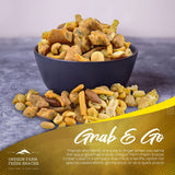 Oregon Farm Fresh Snacks Crater Lake Crunch Spicy Snack Mix - Hand-Blended Mixed Nuts Pub Mix - Sunflower & Pumpkin Seeds, Almonds, Roasted Salted