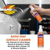 Rapid Tac Rapid Prep Surface Cleaner 4 oz | Safe Water Based solution Removes Wax, Grease, Oil & Silicone Non-Flammable Formula Pre-Cleaning Paint