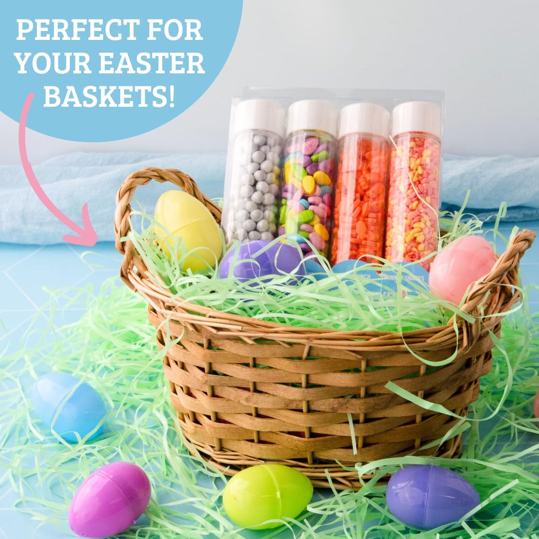Sweets Indeed Easter Bunny Candy Topper 4-Pack - Crumblefetti Candy Toppings for Ice Cream, Cupcakes, Hot Cocoa & Cookies | Fun Holiday Bunny Treat