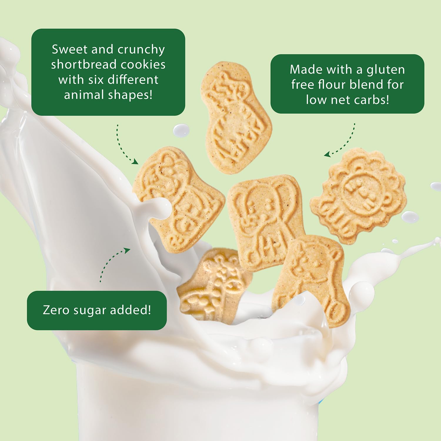 ChocZero Animal Crackers Cookies, Cinnamon Flavored, Gluten Free, Low Carb, No Added Sugar, 12 Ounce (Pack of 1)