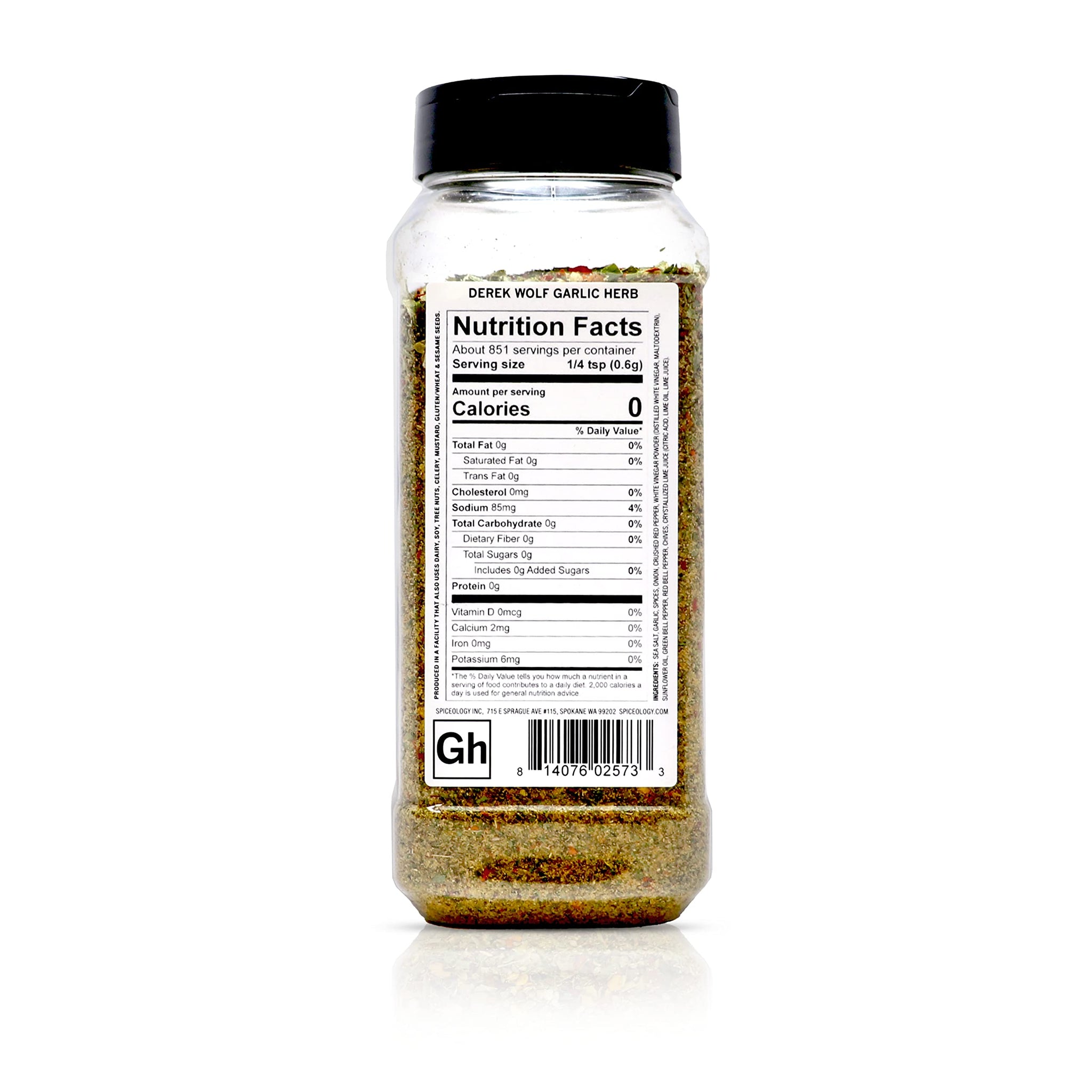 Spiceology & Derek Wolf - Garlic Herb - Argentinian-Inspired BBQ Rub - Barbeque Spices and Seasoning Blends - Use On: Lamb, Chicken, Chimichurri