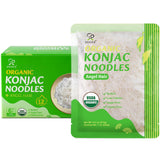 Soeos Organic Konjac Noodles, Angel Hair Pasta, 9.5oz (270g), 6 Packs, Kosher, Sugar Free, Gluten Free, Low Calorie Shirataki Noodle