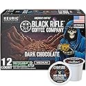 Black Rifle Coffee Company Dark Chocolate K-Cups, Rounds 12-count- Rich Dark Chocolate Favor Blended with Bold Roast in Convenient Pods