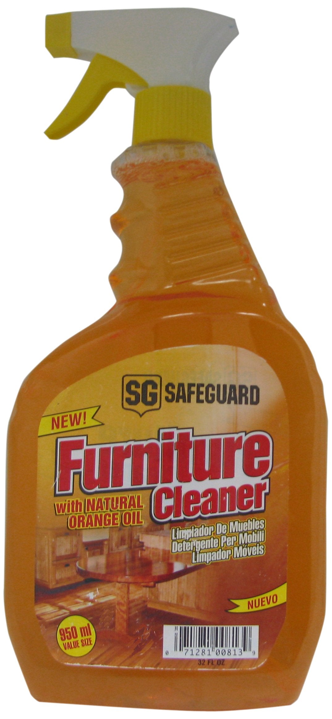 Safeguard 813 Furniture Cleaner Spray with Natural Orange Oil, 32 Fluid Ounce