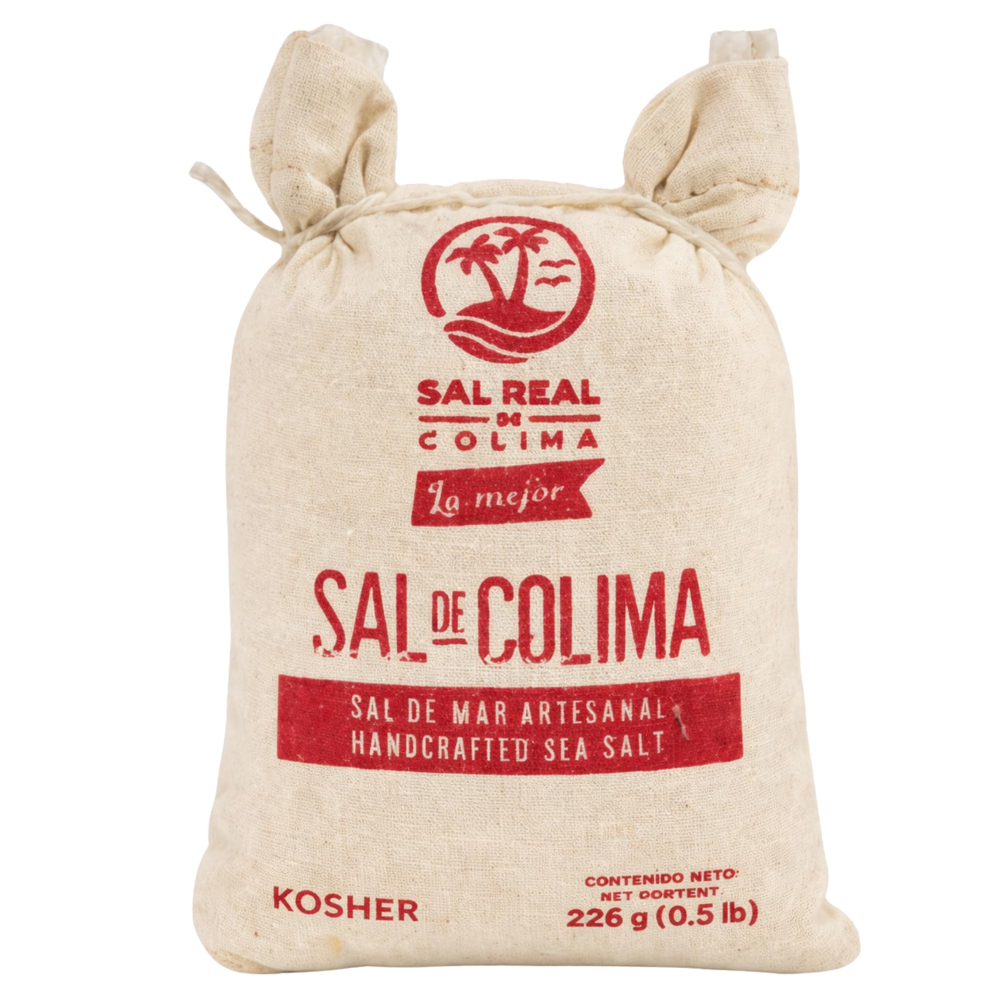 Sal de Colima Handcrafted Sea Salt Kosher 226g (0.5 lb) | Sal de Mar Artesanal Mexicana Natural | Gourmet Cooking Salt, Mineral Rich, Unrefined Sea