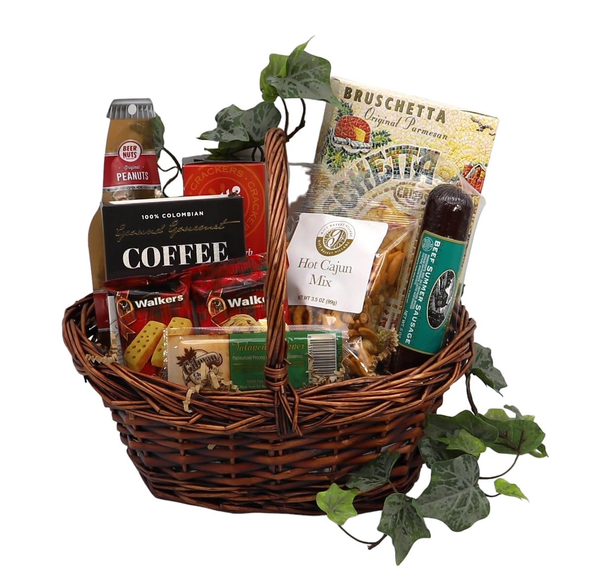 Gift Basket Village: World Class Boss - Gourmet Crackers, Coffee, Cookies, Sausage, Cheese & Nuts