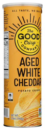The Good Crisp Company, Potato Crisps Aged White Cheddar, 5.6 Ounce