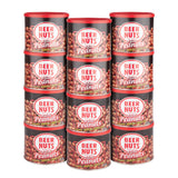 BEER NUTS Original Peanuts - Travel Size Sweet & Salty Bar Nuts - Gluten Free, Kosher, Low Sodium Peanut Snacks Made In The USA - 12oz Resealable Can