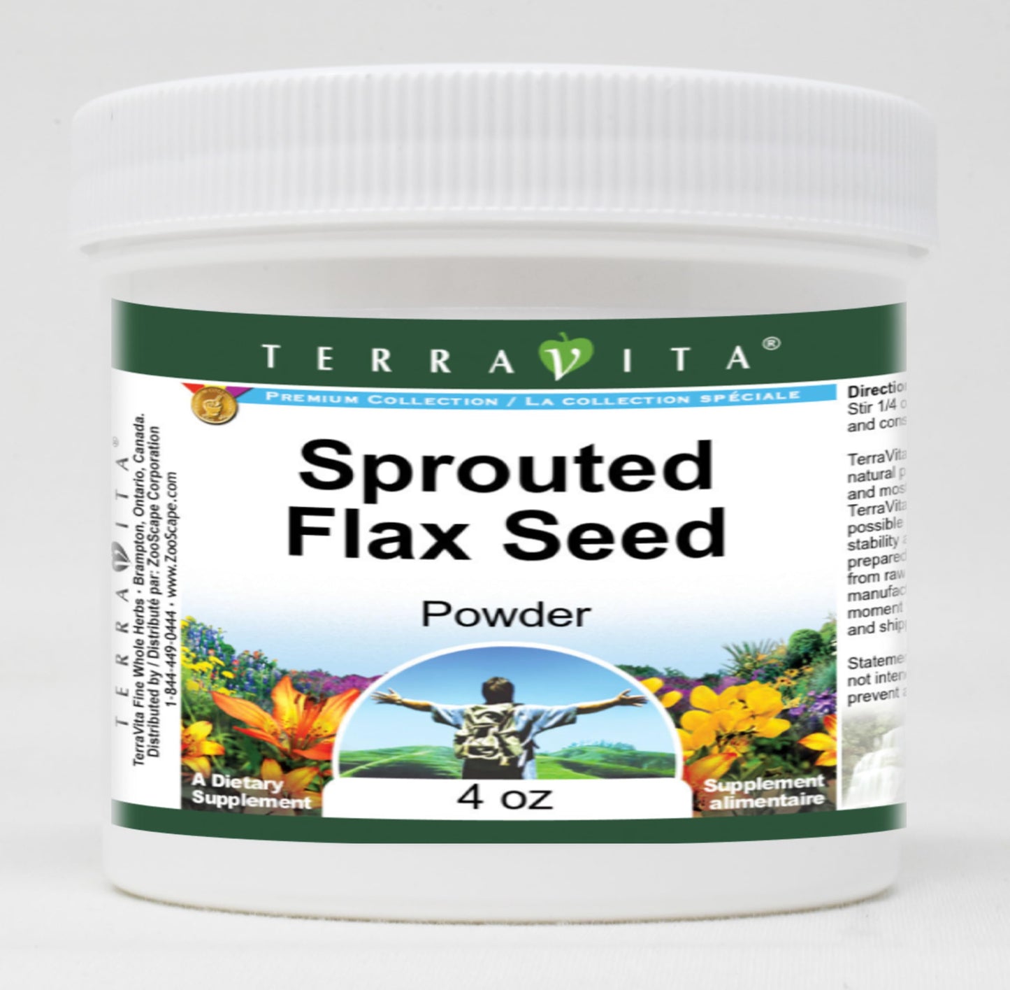 Sprouted Flax Seed Powder (4 oz, ZIN: 520149) - 3 Pack