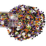 1 Bottle Candy Eyeballs Eyes Soft Jimmies Cake Cupcake Toppers Cookie Decorations Edible Holiday Sprinkles Mix for Halloween Cake Cupcakes Decoration