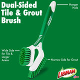 Libman Heavy Duty Scrub Brush Kit | Cleaning Brushes for Household Use | Tub Scrubber | Easy Grip Scrub Brush | Big Job Kitchen Brush | Dual Sided