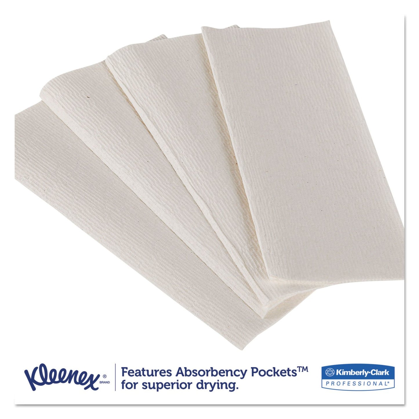 Kimberly-Clark Professional Kleenex Scottfold Paper Towels, White, 120/Pack, 20/Carton (2400 Total)