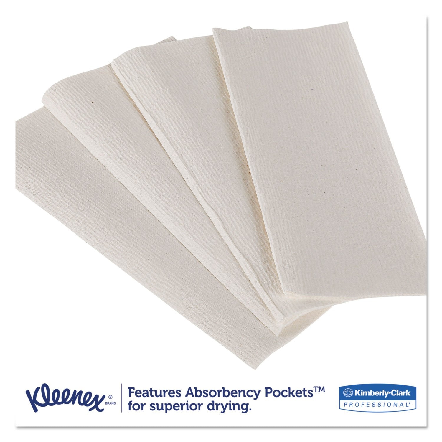 Kimberly-Clark Professional Kleenex Scottfold Paper Towels, White, 120/Pack, 20/Carton (2400 Total)