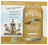 Virgils Vanilla Cream Soda 4pk, 12 FZ