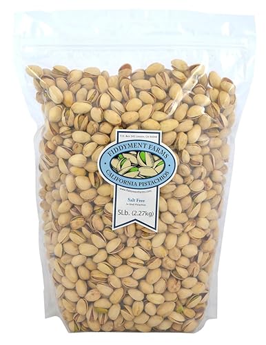 Pistachios, In-Shell Salt Free, 5 Pound