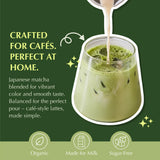 Encha Matcha Powder Barista Grade Latte Organic Matcha Powder - 100% Japanese Matcha Green Tea Powder for Lattes & Everyday Culinary Recipes, Smooth