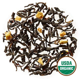 Golden Moon Tea Tippy Earl Gray Tea - Organic Black Tea - Real Bergamot Peels & Extract - Loose Leaf, Non-GMO - Half Pound (96 Servings)
