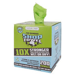 NatureZway Premium Shop Towels - 200 Sheets per Box: Ultra-Absorbent, Eco-Conscious & Durable - Ideal for Car Enthusiasts
