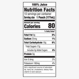 Capri Sun 100% Juice Fruit & Veg Juice Blend from Concentrate, 10 Pouches, for School Lunches and On-the-Go Hydration, Peach Mango Punch, All Natural