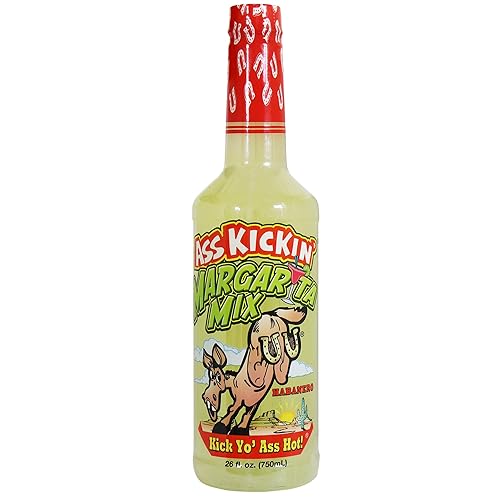 ASS KICKIN' - Margarita Mix with Habanero Pepper - 26oz. - Perfect Spicy Margarita Mix - Just Add Your Favorite Tequila, Pour into Your Marg Glasses