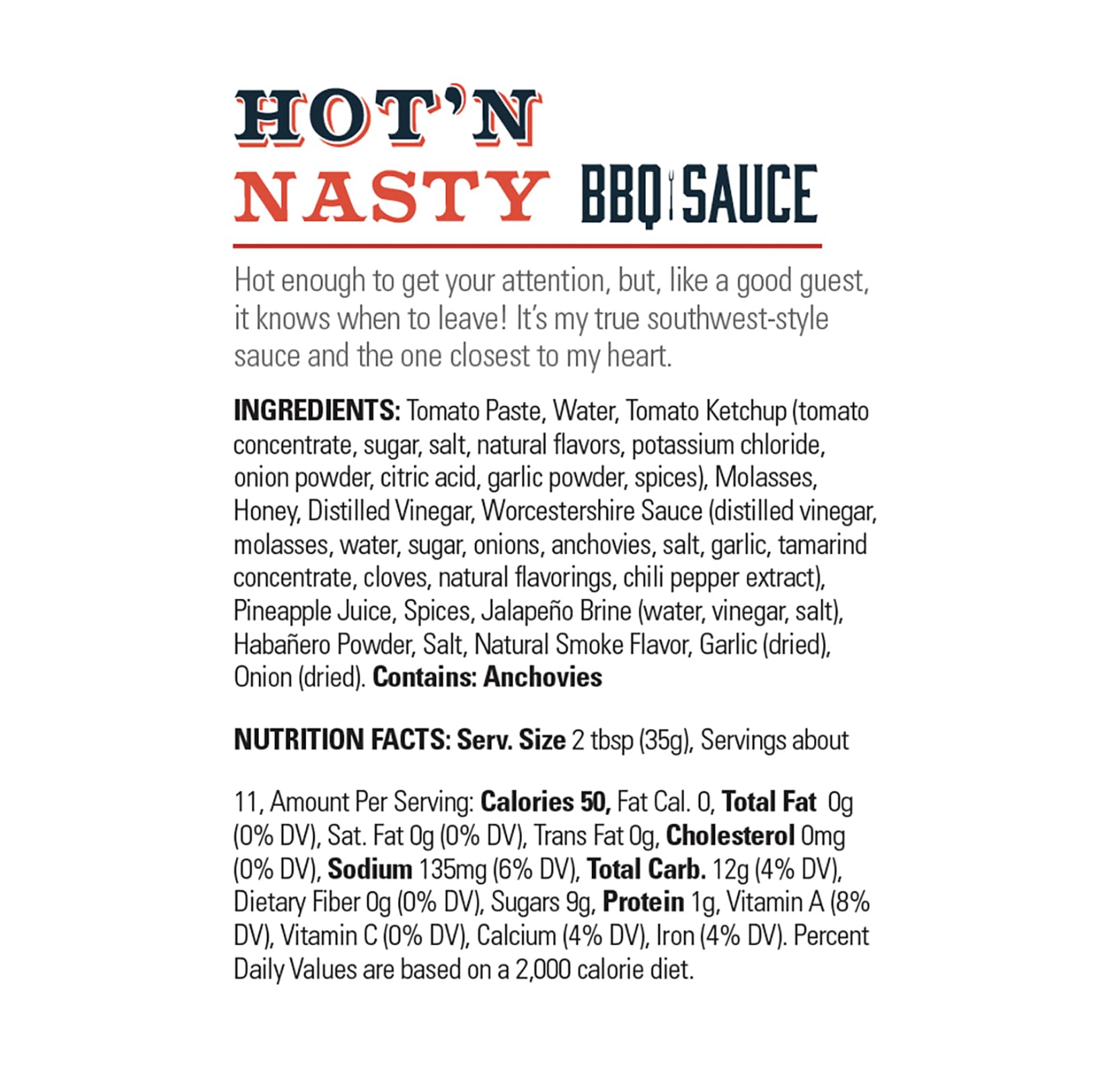 DennyMike's Hot N Nasty Habanero BBQ Sauce - Authentic Southwest Heat, 14 oz Spicy Flavor for Ribs, Chicken, Burgers