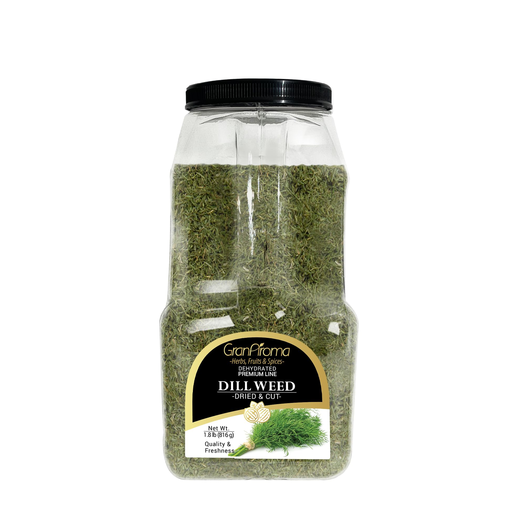 GranAroma Dill Weed, Garnish, Light Taste, Pickling & Brining (28.8 Ounce)