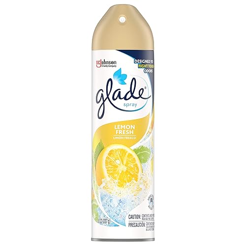 Glade Air Freshener Spray - Lemon Fresh - Net Wt. 8 OZ (227 g) Per Can - Pack of 3 Cans