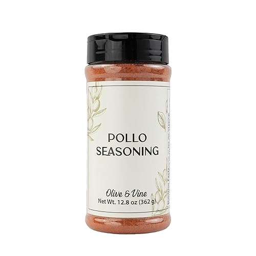 Olive & Vine Pollo Seasoning, Savory Blend, For Chicken & Grilled Dishes, Rich Tradition, Authentic Taste, For Global Recipes (12.8 Ounce)