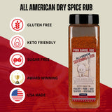 Pork Barrel BBQ All-Purpose BBQ Seasoning & Rub | Sugar-Free, Gluten-Free, MSG-Free | All American BBQ Seasoning for Chicken, Beef & Pork - 22oz Jar