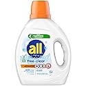 All, Liquid Laundry Detergent, Free Clear, Oxi, 49 Loads, 73 Ounce