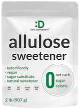Allulose Sweetener 2 Pounds - Natural Sugar Subsitutes, No Aftertaste - Keto Friendly, Vegan, Zero Net Carb, Zero Calorie, Great for Cooking & Baking