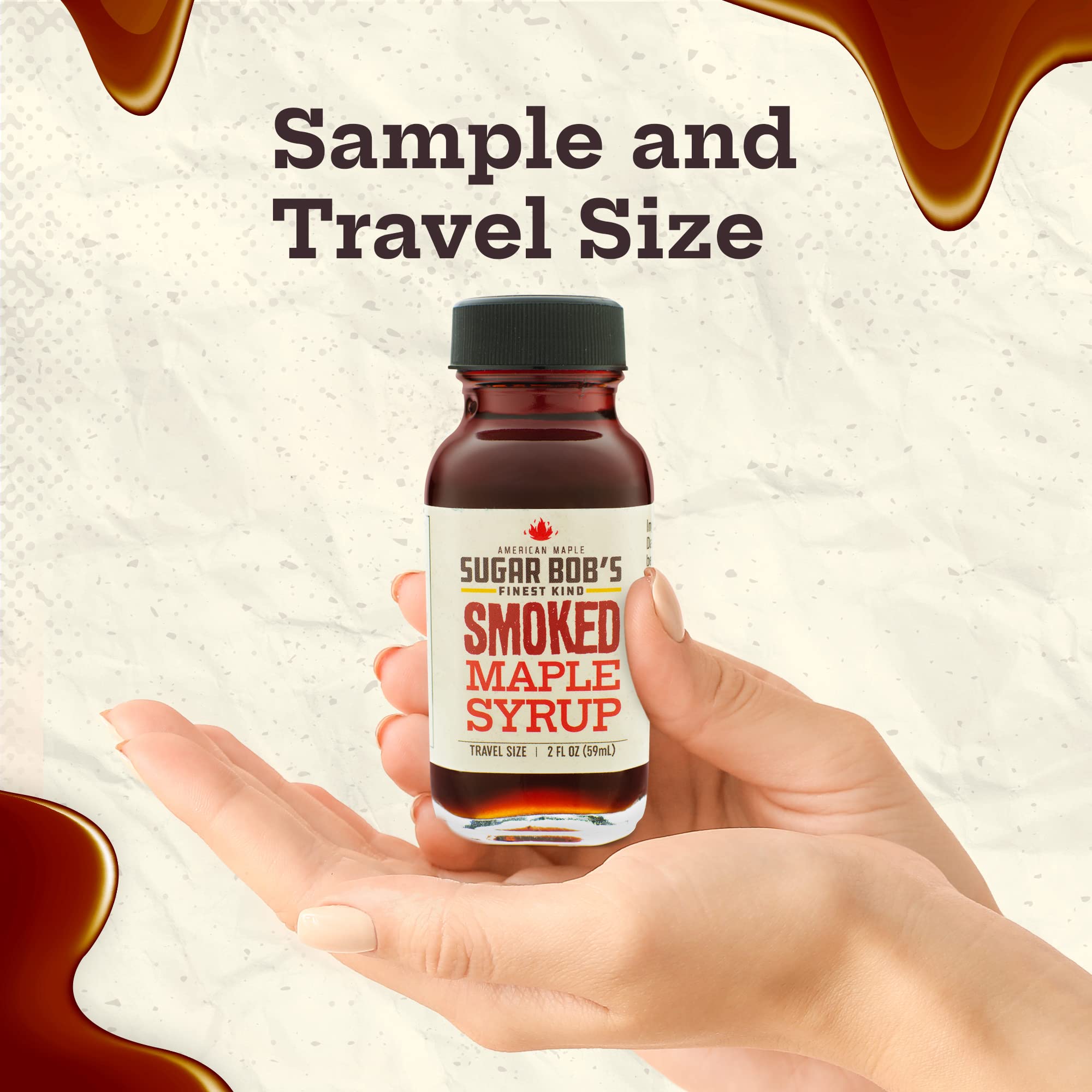 Sugar Bob's Finest Kind - Smoked Maple Syrup - Travel Size - 2 oz