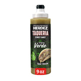 HERDEZ TAQUERIA STREET SAUCE, Verde, 9 oz Squeeze Bottle - Zesty Green Taco Sauce for Tacos & More