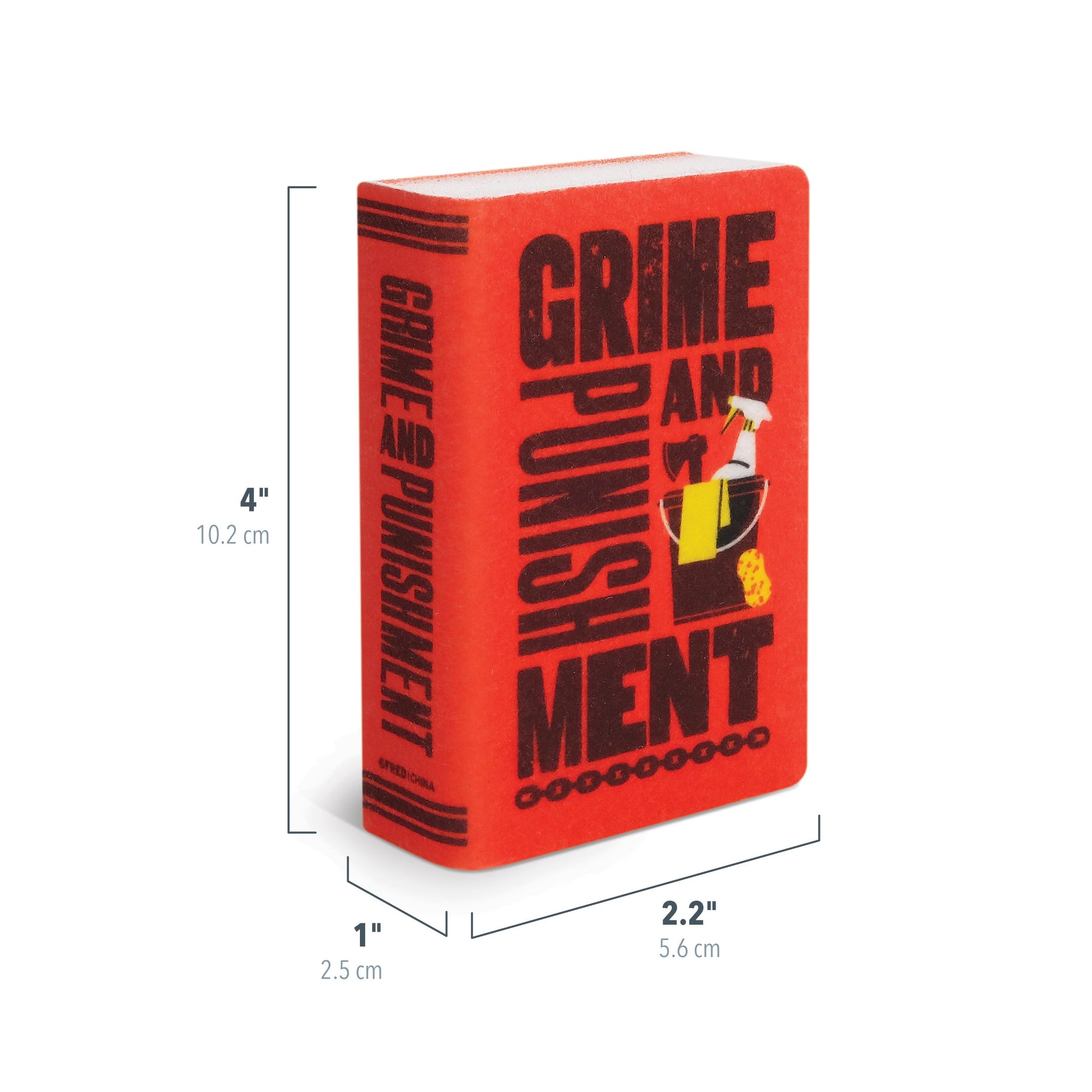 Genuine Fred Neat and Novel Chapter 2, Book Kitchen Sponges, Set of 3 Multi-Layer Sponges with Classic Book Cover Designs, Funny and Functional Gift