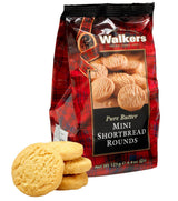 Walker's Shortbread Mini Rounds Cookies, Pure Butter Shortbread Cookies, 4.4 Oz Bag (Pack of 6)