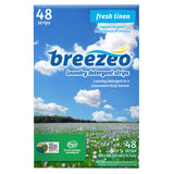 Breezeo Laundry Detergent Strips (48 strips) - Fresh Linen Scent - More Convenient than Pods, Pacs, Liquids or Powders - Great for Home, Dorm, Travel