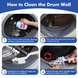 6 Pcs Washing Machine Cleaning Brush Kits, Front Load Washer Cleaner Brushes Tools - 1 Pcs Drum Laundry Cleaning Brush and 5 Pcs Crevice Cleaning
