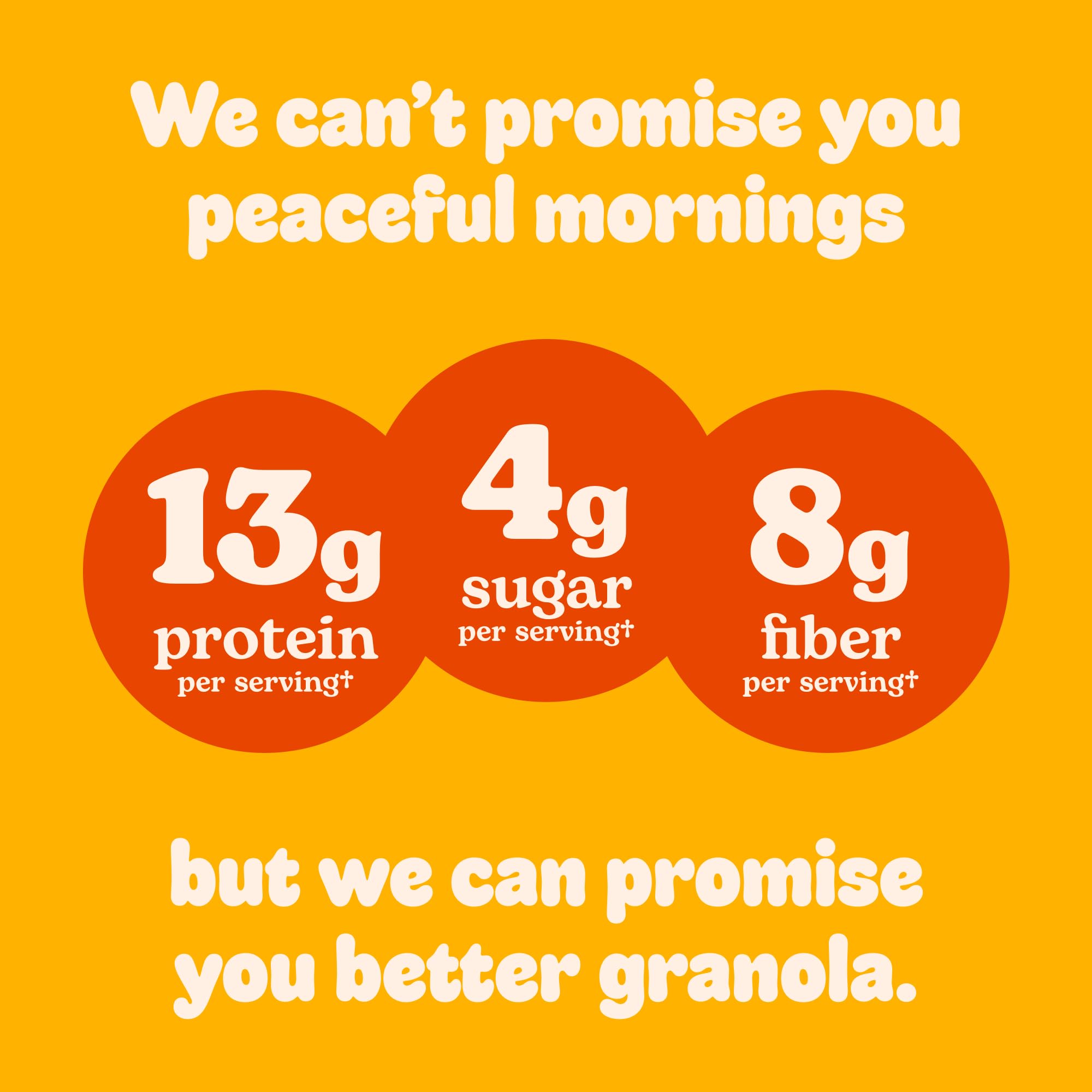 Three Wishes Granola, Original (8-Pack) - Gluten Free Granola, 6g Protein & 3g Sugar Healthy Breakfast & On-the-Go Snack - Vegan, Kosher & Grain-Free