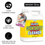 Eyaeyao Granite Countertop Cleaner | 32 OZ Marble Cleaner | Powerful Stone Cleaners | Watermarks, Oil, Scratches & Etching Remover | Stain Remover
