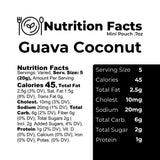 The Panza Guava Coconut Gourmet Cookie Snack Thin & Crispy | Organic, Non-GMO, 100% Natural Ingredients | Mini Pouch 0.7 oz