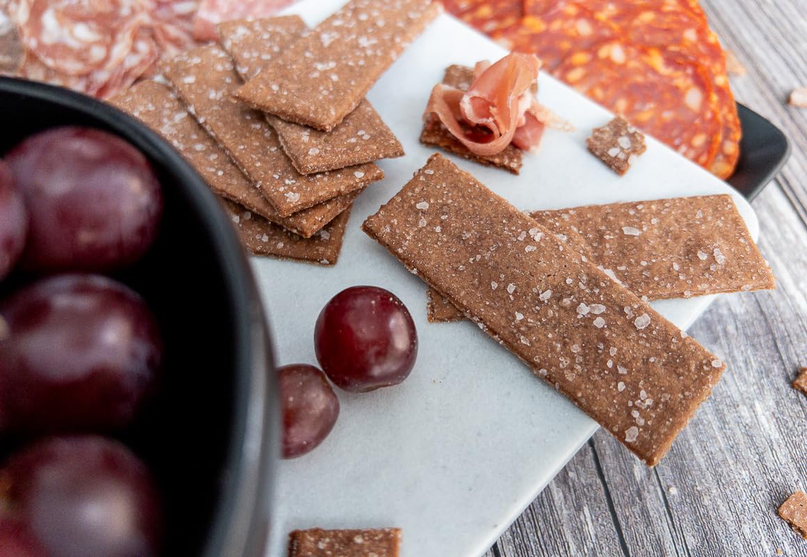 The Panza Fig Chocolate Kosher Salt Gourmet Cookie Snack Thin & Crispy | Organic, Non-GMO, 100% Natural Ingredients | Signature Pouch 3.0 oz
