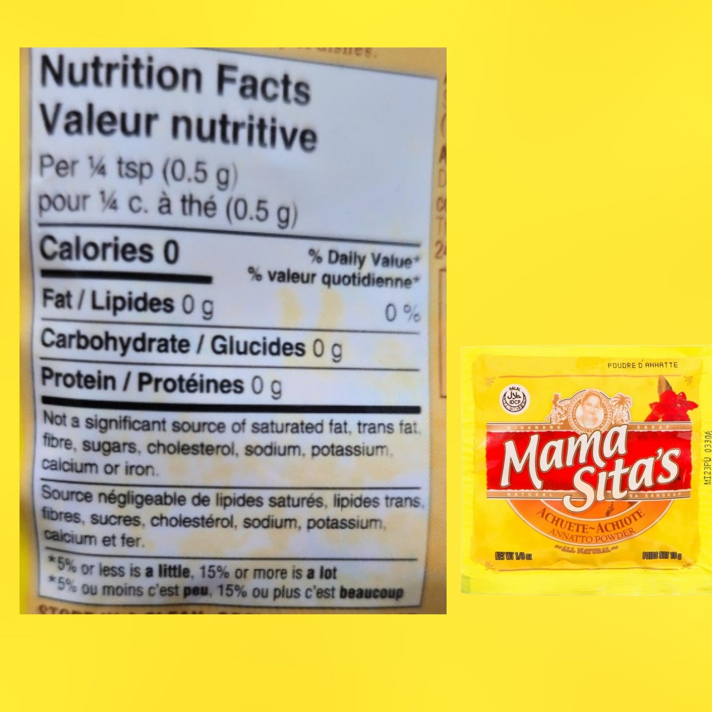 Mama Sita's Achuete Annatto Powder, Three(3) Pack, 0.33 oz(10g)