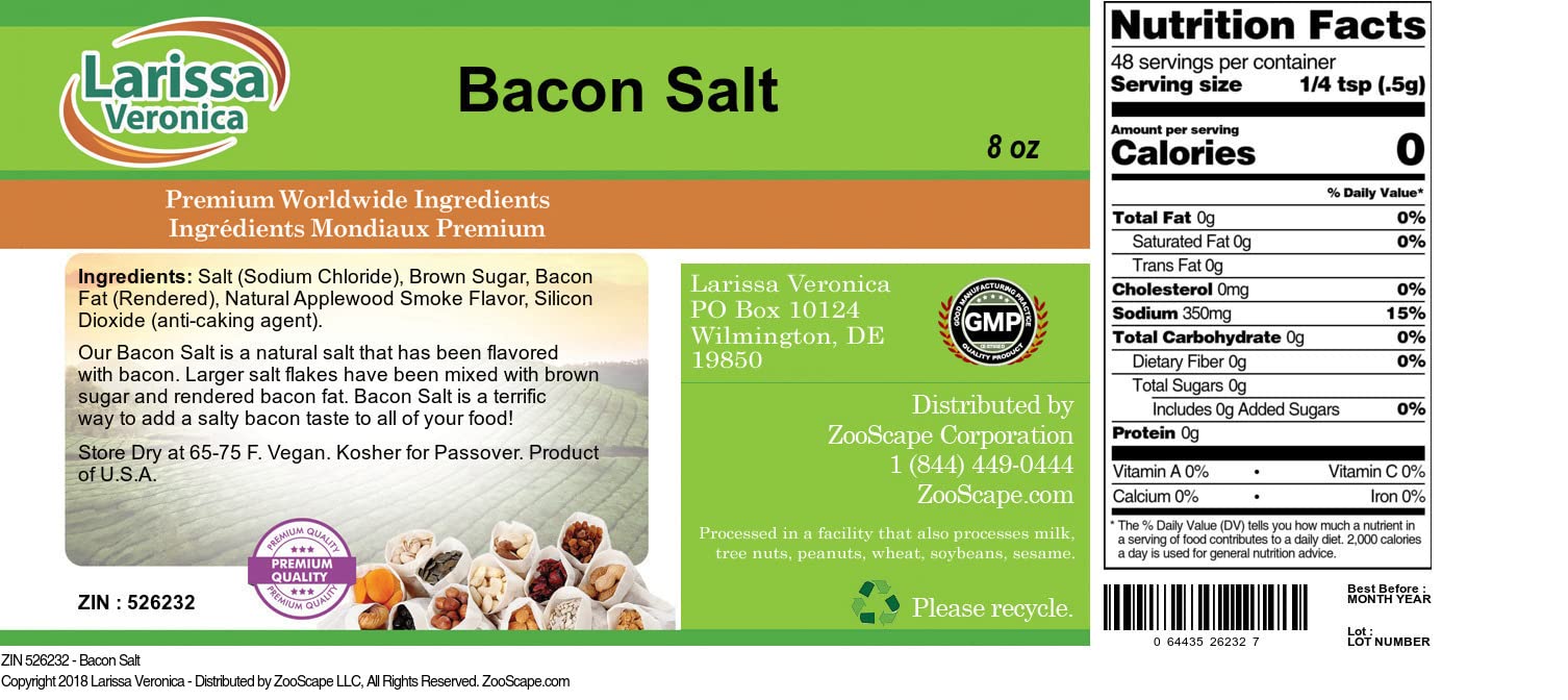 Bacon Salt (8 oz, ZIN: 526232) - 2 Pack