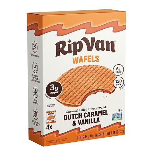 RIP VAN WAFELS Dutch Caramel & Vanilla Wafel Cookies, 4.64 OZ