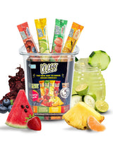 Klass Aguas Frescas, Powdered Drink Mix Variety Pack, 44 Singles Zero Sugar & Caffeine-Free Powder Packets, Water Drink Mix, Flavors: Cucumber Limeade
