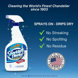 Sparkle Plenty Chandelier Cleaner Drip Dry Spray No Wipe - Dust Remover & Streak Free Glass Cleaner Spray for Crystal Chandelier & Window Screen
