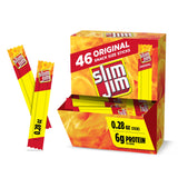 Slim Jim Smoked Meat Sticks, Original Flavor, 6g Protein Per Serving, Snack Size, 0.28 oz. (46 Count)