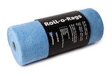 Autofiber Roll-o-Rags Microfiber Towels on a Roll, Tear Off Sheets - Blue, 12 inch x 12 inch, 30/roll